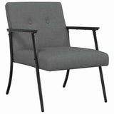 Armchair Dark Grey 59 x 75 x 78 cm Fabric 42017691