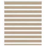 ZNTS Zebra Blind Sand Brown 125x150 cm Fabric Width 120.9 cm Polyester 4014552