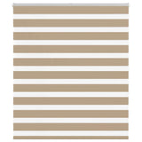 ZNTS Zebra Blind Sand Brown 125x150 cm Fabric Width 120.9 cm Polyester 4014552