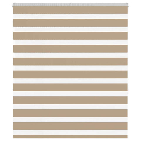 ZNTS Zebra Blind Sand Brown 125x150 cm Fabric Width 120.9 cm Polyester 4014552