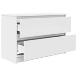 TV Cabinet White 80x35x54 cm Engineered Wood 861787
