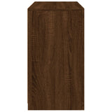 Sideboard with LED Lights Brown Oak 60.5x37x67 cm 836622