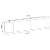 Raised Garden Bed Galvanised Steel 220 x 40x 40 cm Steel 8011724