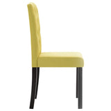 Dining Chairs 2 pcs Green Fabric 249251