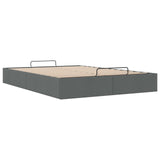 Ottoman Bed Frame Dark Grey Queen Size Fabric 3403069