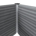 Garden Raised Bed WPC 100x100x91 cm Grey 43606
