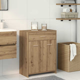 Bathroom Cabinet Artisan Oak 60x33x80 cm Engineered Wood 856288