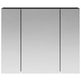 Bathroom Mirror Cabinet Black Oak 60 x 14.5 x 50 cm 889072