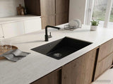 Kitchen Sink Single Basin Granite 53 x 46 x 20 cm Graphite 42053765