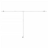 Manual Retractable Awning with LED 500x300 cm Yellow and White 3069583