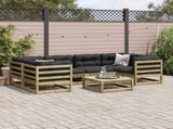 7 Piece Garden Sofa Set Impregnated Wood Pine 3299311