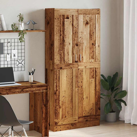 Highboard Old Wood 82.5x30.5x185 cm Engineered Wood 3318716