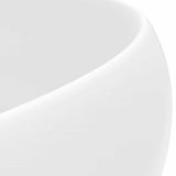 146998 Luxury Wash Basin Round Matt White 40x15 cm Ceramic