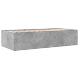 Daybed with Drawers without Mattress Concrete Grey 75x190 cm Small Single 3280891