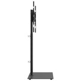 Corner TV Stand 1-Tier for 32-65 Inch Black 379565