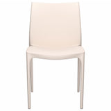 Garden Chair Set of 2 Cream Polypropylene Standard Durable 364733
