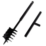 ZNTS Ground Drill with Handle 180 mm with Extension Tube 9 m Steel 270532