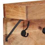 Coat Rack with Shelf Brown 73 x 19 x 23 cm Solid Acacia wood 4102746