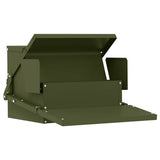 Chicken Treadle Feeder Olive Green 50 x 40 x 29 cm 874700