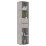 Book Cabinet Concrete Grey 36x30x171 cm Engineered Wood 802871