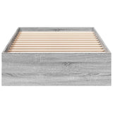 Bed Frame with Drawers without Mattress Grey Sonoma 75x190 cm Small Single 3280718
