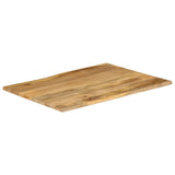 Table Top 90x80x2.5 cm Live Edge Solid Wood Mango 370723
