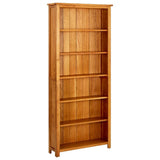 Bookcase Brown Solid Oak Wood 80x22.5x180 cm Bookcase 244470