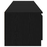 TV Cabinet Black Oak 140 x 38.5 x 36 cm Engineered Wood 862563