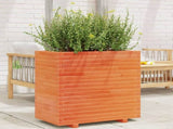 Garden Planter Wax Brown 70x40x72 cm Solid Wood Pine 3282631