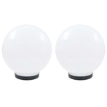 ZNTS LED Bowl Lamps 2 pcs Spherical 25 cm PMMA 50655