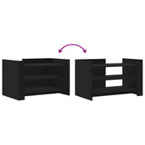 Coffee Table Black 80x50x50 cm Engineered Wood 848340