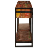 Console Tables with Drawer 2 pcs Multicolour Solid Reclaim wood 3324228