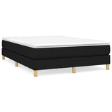Box Spring Bed Frame Black Double Fabric 3121177