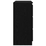 Sideboard Black Oak 80x35x76 cm Engineered Wood 861734