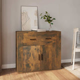 Sideboard Smoked Oak 80x33x70 cm Engineered Wood 816573