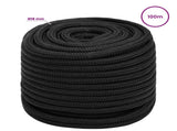 Multipurpose Utility Rope 18 mm 100 m Black PP 1995 kg Max Load 3473194