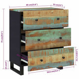 Sideboard 60x33x75 cm Solid Wood Reclaimed 345231