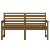 Garden Bench Honey Brown 159.5x48x91.5 cm Solid Wood Pine 824070
