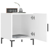 Bedside Cabinets 2 pcs White 40x40x50 cm Engineered Wood 827565
