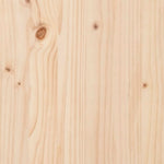 ZNTS Bed Frame without Mattress 150x200 cm King Size Solid Wood Pine 3306456
