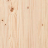 ZNTS Bed Frame without Mattress 140x190 cm Solid Wood Pine 3309899