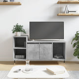 TV Cabinet Concrete Grey 100x35x55 cm Engineered Wood 831312