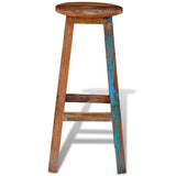241647 Bar Stool Solid Reclaimed Wood