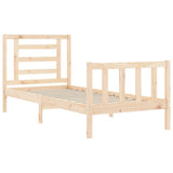 Bed Frame without Mattress 90x200 cm Solid Wood Pine 3192866