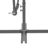 Cantilever Garden Parasol with Aluminium Pole 300 cm Black 47132