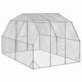 Chicken Run 2.5x4x2.25 m Galvanised Steel 3328516