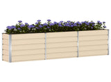 Planter Ivory 240 x 40 x 75 cm Steel 42018085