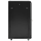 Network Cabinet with Storage Black 600 x 600 x 1000 mm Steel 30266