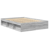 Bed Frame without Mattress Grey Sonoma 140x190 cm 3203906