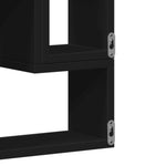 ZNTS Wall Shelf Black 96x12x64 cm Engineered Wood 840801